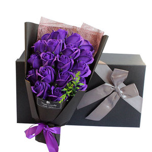 Mother's Day Birthday Gift Valentine's Day Creative Gift 18 <strong>Soap</strong> <strong>Rose</strong> Bouquet Gift Box <strong>Soap</strong> Bouquet Wholesale - Product Image 3