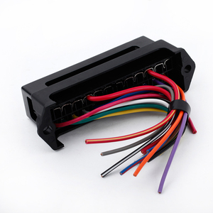 Bloc de fusibles PVC 12 voies DC <span class=keywords><strong>12V</strong></span> avec fusibles ATC ATO 2 entrées 12 sorties 25kA de capacité de coupure pour voiture remorque automobile - Product Image 3