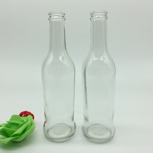 Logotipo personalizado 10oz botella vacía de vino de fruta 275ml licor de cóctel mate embalaje de vidrio transparente para Tequila Brandy venta a granel - Product Image 1