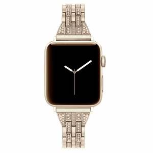 Per cinturino diamantato <span class=keywords><strong>Apple</strong></span> <span class=keywords><strong>Watch</strong></span>, cinturino diamantato in acciaio inossidabile di lusso con strass Bling per <span class=keywords><strong>Apple</strong></span> <span class=keywords><strong>watch</strong></span> 38mm <span class=keywords><strong>41mm</strong></span> 40mm - Product Image 3