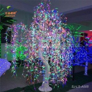 Commercio all'ingrosso outdoor Professionale di paesaggio artificiale led weeping willow tree - Product Image 5