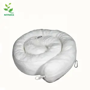 NTNICE-brazo absorbente solo para aceite, 12,7 cm x 300cm, aísla y absorbe el derrame de aceite y combustible en tierra o agua