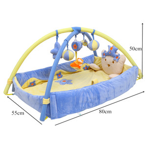 Colchoneta de juego para bebés, colchoneta de actividades de <span class=keywords><strong>gimnasio</strong></span>, <span class=keywords><strong>mini</strong></span> colchoneta de juego para niños con 5 Juguetes - Product Image 3