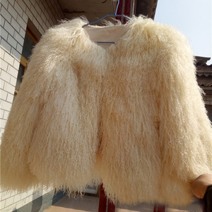 Cappotto Invernale da <span class=keywords><strong>Donna</strong></span> in Vera Pelliccia di Agnello Mongolo Colore Personalizzato, Giacche di Lusso in Pelliccia di Pecora Naturale Abbigliamento alla Moda - Product Image 5