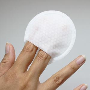 Peeling Vinger Katoen Pads Met Roze Stippen Compact Wattenschijfje