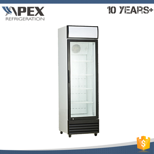 Nuevo estilo cómodo diseño de la manija de puerta de cristal vertical refrigerador <span class=keywords><strong>con</strong></span> <span class=keywords><strong>ruedas</strong></span> bloqueables - Product Image 3