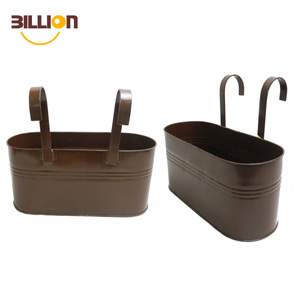 Colorido hierro maceta balcón jardín maceta plantadores <span class=keywords><strong>colgantes</strong></span>, cubos de <span class=keywords><strong>flores</strong></span> de metal - Product Image 2