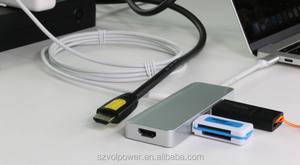 2018 ideas de productos innovadores C800 H DMI 5 puertos USB3.0 <span class=keywords><strong>hub</strong></span> usb c <span class=keywords><strong>para</strong></span> el <span class=keywords><strong>macbook</strong></span> de 12 pulgadas <span class=keywords><strong>macbook</strong></span> <span class=keywords><strong>pro</strong></span> - Product Image 6