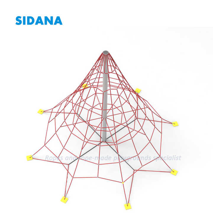 Kids Active Rope Pyramid Climbing Net for Theme Parks