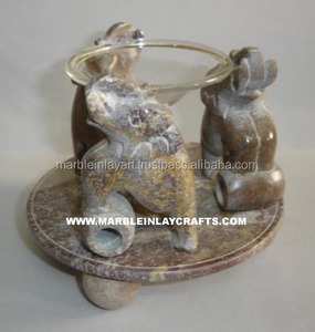 Soapstone Aroma Oil Burners, Antique Beautiful Oil Burner - Product Image 1