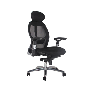 Negro ajustable ordenador malla silla ejecutiva respaldo alto personal silla de oficina ergonómico - Product Image 1
