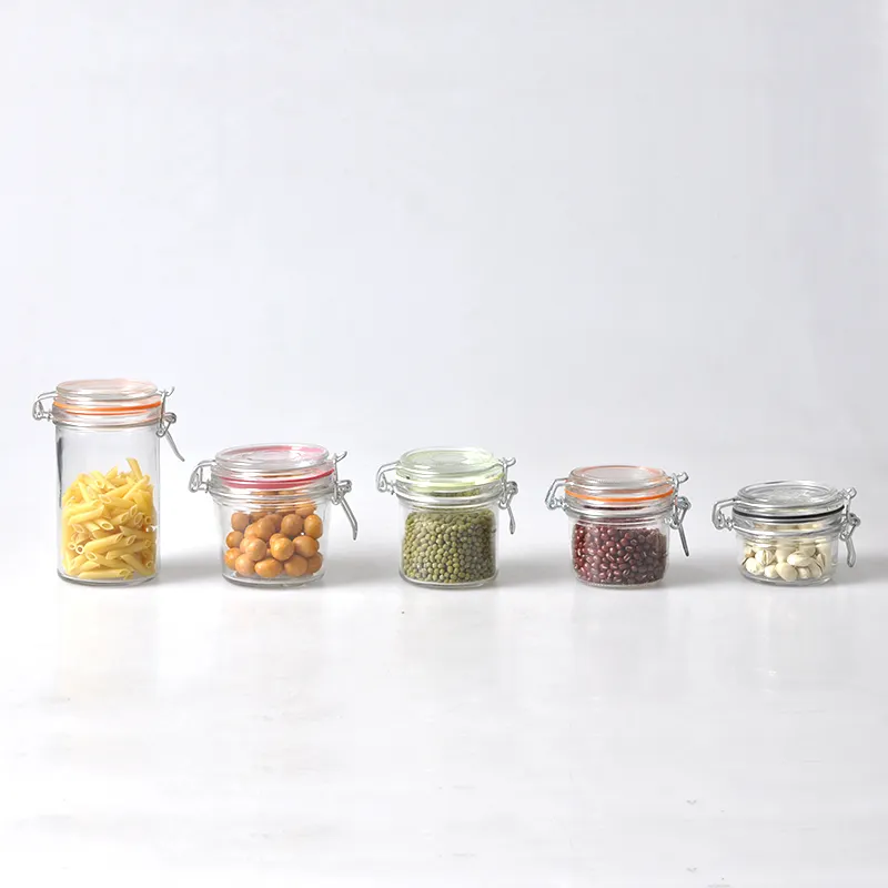 Kitchen Use Square Glass Weck Jar Clips/ Weck JarsとClip Lid