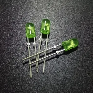 Oval LED diode DIP 546 346 빛 을 방출하는 Green diffused diode ce rohs
