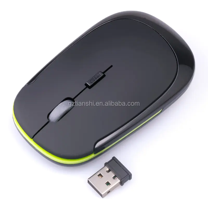 Fabricants de souris optique sans fil USB Ultra-mince 2.4G souris sans fil spéciale en gros, souris sans fil avancée 2.4g