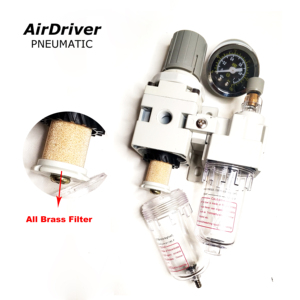 Pneumatic Regulator Filter Udara Sumber Udara Pengobatan dengan Kuningan Filter Frl Unit - Product Image 6