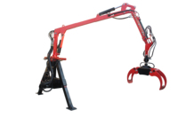 Remorque en bois pour Atv, conteneur de coupe, grue de forêt