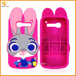 <span class=keywords><strong>Mujer</strong></span> policía conejo funda de silicona para alcatel one touch pop c5 - Product Image 4