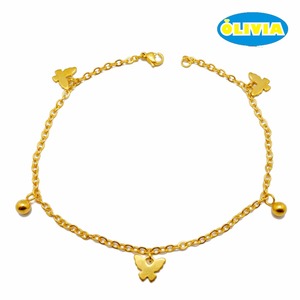 เครื่องประดับข้อเท้าแฟชั่นสำหรับผู้หญิง, สร้อยข้อเท้าเงินบาง - Product Image 2