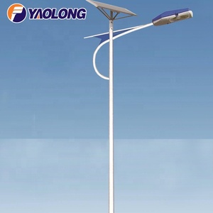 6M 8M 12M de alta calidad de polvo de acero inoxidable luz Solar de la calle Polo dibujos/energía Solar lámpara de calle - Product Image 5