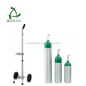 Gute Qualität Tragbare Aluminium-Sauerstoff flasche Aluminium medizinischer Sauerstoff flaschen tank CGA870 Ventil MD Typ