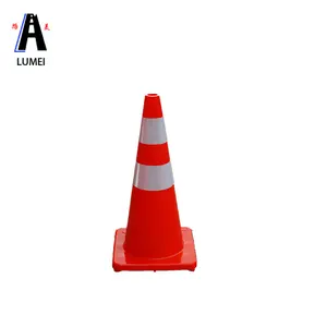 사려깊은 착색된 고무 교통 콘 75cm 주황색 연약한 색깔 70cm 도로 안전 콘 도로 안전 0.6-5.5KGS 2-5 년 CN;SHN