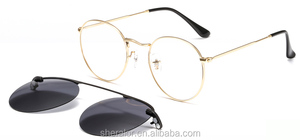 Gọng Kính Kim Loại Mỏng 3040 Mỏng Với Kẹp Từ Bên Trong Trên Kính Râm Phân Cực Hình Dạng Retro Mát Mẻ Kính Râm Theo Toa - Product Image 2