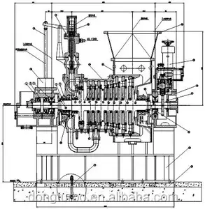 Dongturbo יצרן עבור 0.5MW-5MW מיקרו גבוהה מהירות טורבינת קיטור מיני קיטור טורבינת