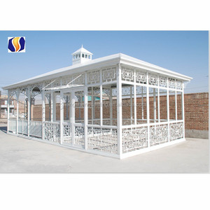 Veranda Esterna in Stile Vittoriano Facilmente Assemblabile Serra da Giardino con Design Elegante in Vetro Temperato in Vendita - Product Image 2