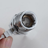 Robinet de réglage du débit d'eau de douche, construction simple en laiton, robinet d'angle de douche pour le contrôle du débit d'eau de bain