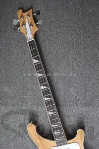 Weifang rebite 4 cordas ricken neck através do corpo de baixo elétrico guitarra