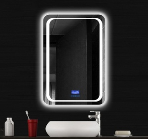 Fonction de lecteur de musique <span class=keywords><strong>miroir</strong></span> de salle de bain avec LED lumières <span class=keywords><strong>autour</strong></span> du bord personnalisé mur grande LED <span class=keywords><strong>miroir</strong></span> - Product Image 3