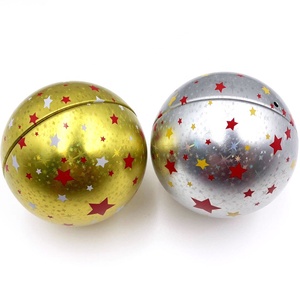 กระป๋องโลหะดีบุกเกรดอาหารลูกกวาดทรงกลมสำหรับใส่ลูกกวาดและช็อกโกแลต - Product Image 1