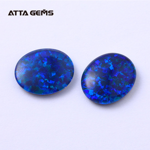 K14 12X10mm alta calidad del ópalo <span class=keywords><strong>azul</strong></span> ópalo de fuego sintético en venta <span class=keywords><strong>precio</strong></span> de fábrica doublet opal - Product Image 5