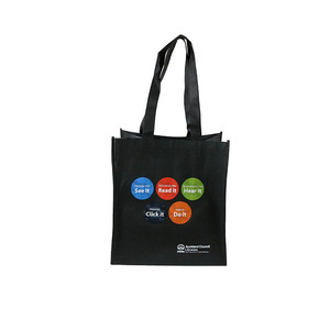 Promocional barato Impresión de logotipo personalizado grande no tejido de bolsas de compras reutilizables - Product Image 4