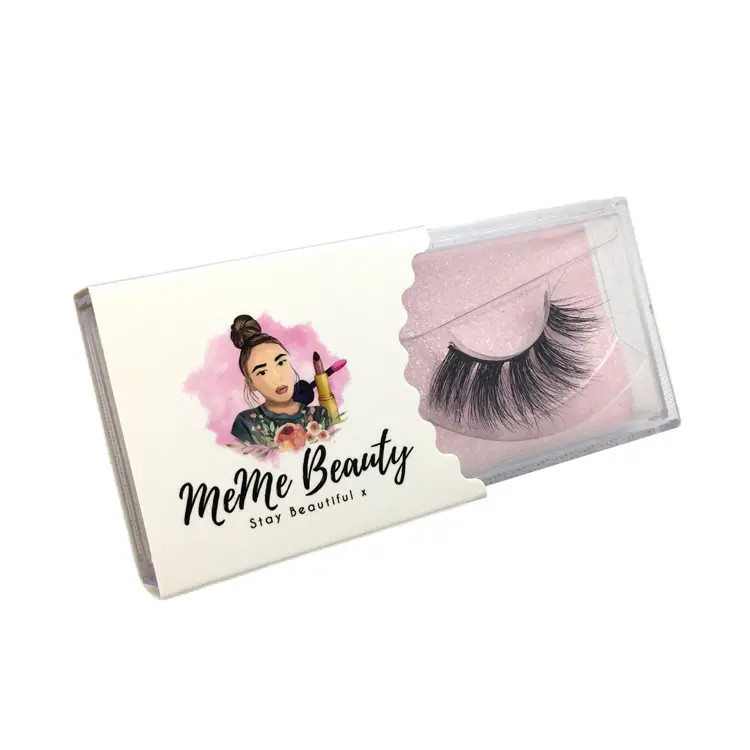 Wholesale custom white plain marble lash luxury eyelashes packaging boxes logo custom sleeve packaging boxes for eyelashes