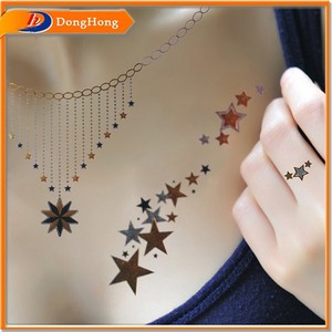 <span class=keywords><strong>Metal</strong></span> tatuaggio adesivi, metallico oro tatuaggio - Product Image 1