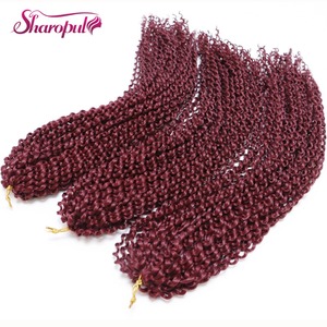 Extensión de cabello rizado Zizi Jumbo de ganchillo de 22 pulgadas, microtrenzas de 100 gramos, cabello sintético para mujer, negro con rizo Jerry - Product Image 2