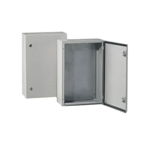 Panel de distribución eléctrica impermeable, caja de metal, puerta individual, 300x200x200mm