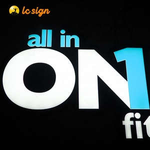 LC tường treo Acrylic hiển thị quảng cáo <span class=keywords><strong>LED</strong></span> chữ cái để làm cho dấu hiệu 3D hộp Đèn - Product Image 4