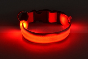 Colar de led para animal de estimação, colar de nylon brilhante, de luz, piscante, laço de pescoço - Product Image 3