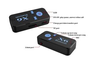 Mini kit mains libres pour voiture, adaptateur audio sans fil 3,5 mm pour (entrée AUX) stéréo de voiture et de maison avec micro et carte TF - Product Image 6