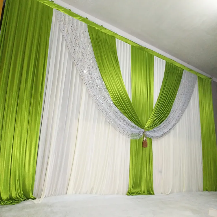 Custom Indian Sequin Backdrop Wedding Curtain Church Backdrop Decoration