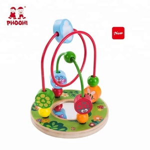 Jardin miroir enfants jouet éducatif enfants en bois perle <span class=keywords><strong>labyrinthe</strong></span> pour les tout-petits 1 + - Product Image 1