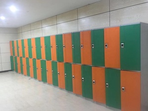 Armoire de <span class=keywords><strong>rangement</strong></span> pour bagages en plastique ABS Toppla T-382L, école, hôtel, dortoir, personnel, <span class=keywords><strong>colonne</strong></span> unique, deux portes, casiers - Product Image 6