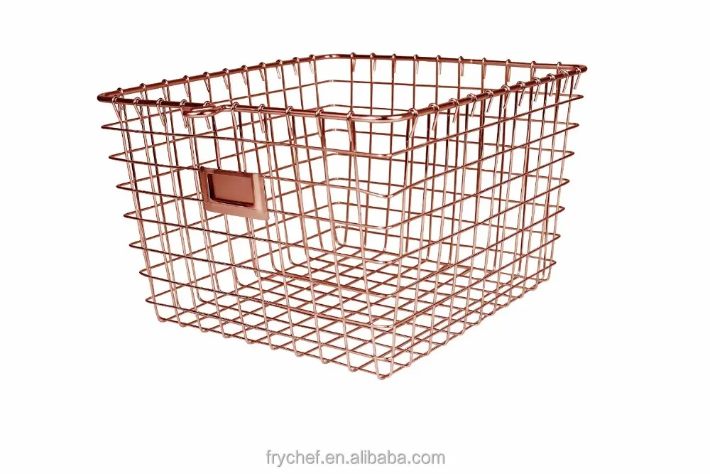 Wire Basket Kitchen Vegetable Storage Wire Basket With Tow Handles