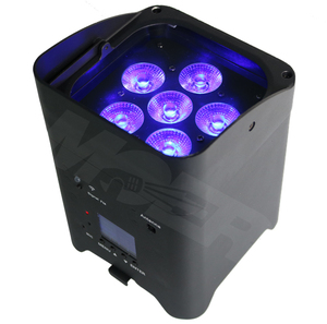 Wifi không dây uplights 6x18 w 6in1 rgbwa + uv pin hoạt động nhỏ dẫn uplight với IRC - Product Image 5