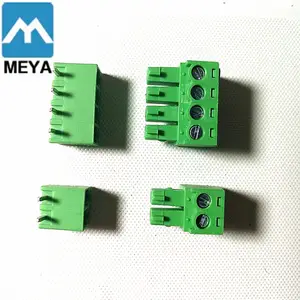 Buena calidad 3,5mm 3,81mm macho aislado conectores de cable bloque de terminales para PCB Junta