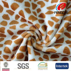 100 mts MOQ cores misturadas 29% off boa qualidade China produziu ultra macio animal print tecido de lã
