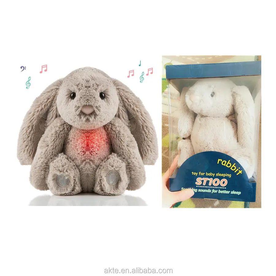 Musical Baby Konijn Knuffel Knuffel Met Wit Noise