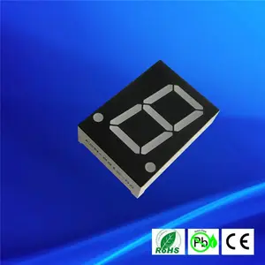 Single Digit 0.8 Inch 7 Segment LED Display With Double Dots